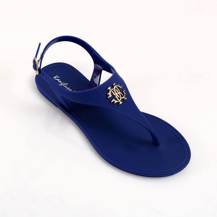 T-Buckle Roman Flip Flops